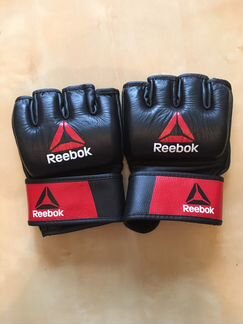 Перчатки для мма reebok кожаные шингарды