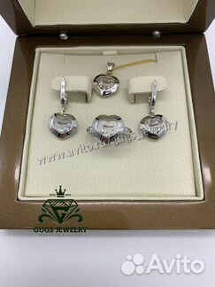 Сердце комплект из золота с бриллиантами Chopard