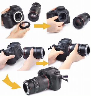 Реверсивный макроадаптер 52mm - Сanon EOS