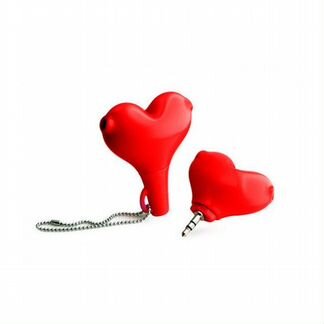 Сплиттер для наушников Сердце (разветвитель)