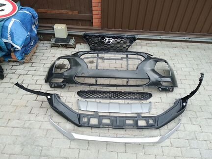 Бампер передний в сборе Hyunda Santa Fe 4 2018 г.в