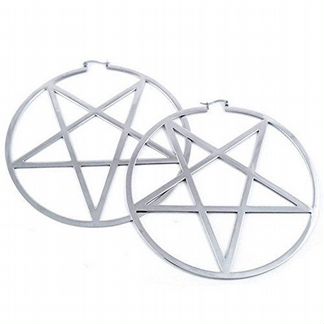 Серьги Killstar Pentagram Пентаграмма