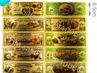 Набор долларов США образца 1875 г. цветные. RAR