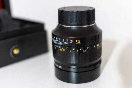 Объектив 7Artisans 75mm F1.25 Leica M Mount Чёрный
