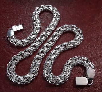 Серебряная цепь «Бисмарк» 83.85гр. 55см