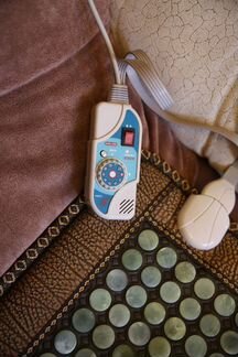 Б/у Нефритовый мат коврик круглый нефрит 150X50cm