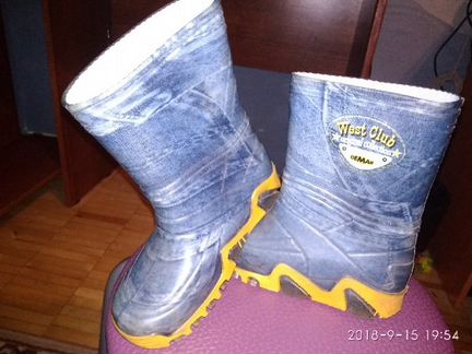 Сапоги резиновые, размер 27