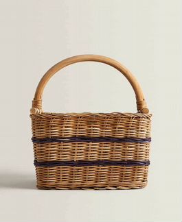 Zara Home новая большая корзина из ротанга