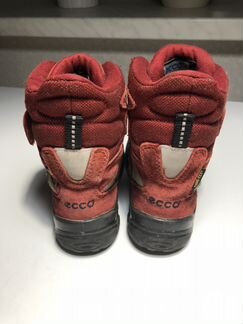 Красные замшевые детские сапоги ecco