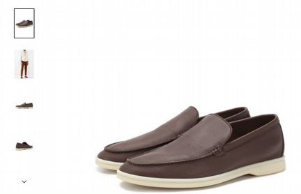 Лоферы Loro Piana Summer Walk кожа мужские черные