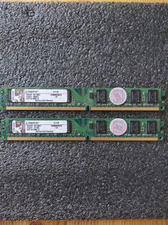 DDR2 Kingston KVR800D2N6/2G 2gb x 2шт