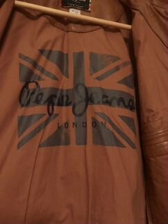 Pepe Jeans Кожаная мужская куртка