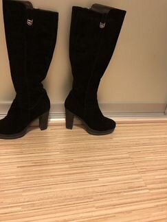 Зимние женские сапоги 38 италия натуральная замша