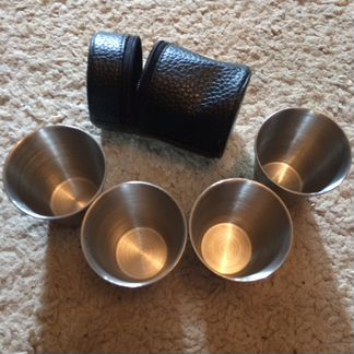 Набор стопок в чехле.Подарочный набор.Фляжки