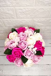 Букет из мыльных цветов