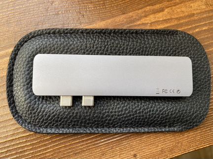 Адаптер wiwu USB type-C 7 IN 1 HUB T8 gray