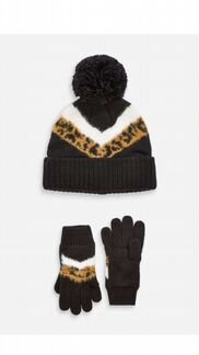 Шапка и перчатки next 3-4 года