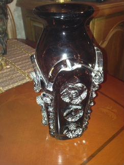 Ваза цветное стекло