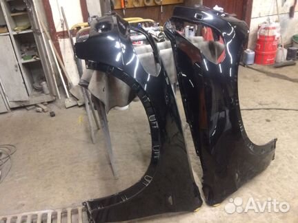 Крыло левое правое бмв е70 х5 черные в цвет 475