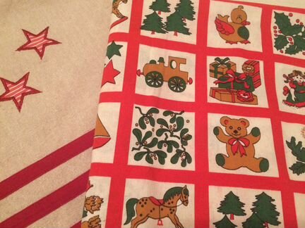 Новогодняя скатерть и мешок для подарков