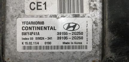 Блок управления двигателем 2.0 G4KD AT Sonata VI