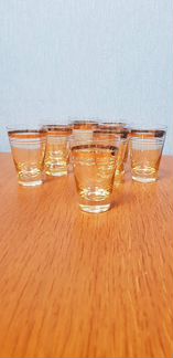 Стопки с позолотой СССР 10 шт