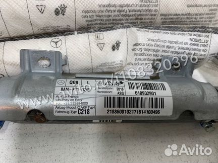 Подушка безопасности шторка левая Mercedes-Benz