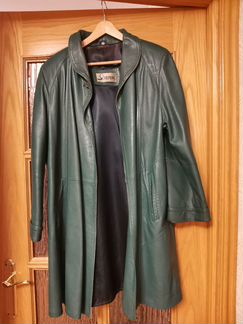 Плащ кожаный