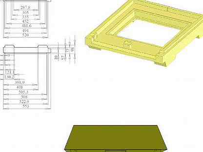 Чертеж формы улья ппу