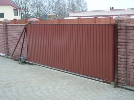 Откатные ворота под ключ
