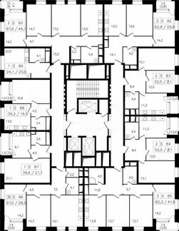 3-к квартира, 82.3 м², 11/23 эт.