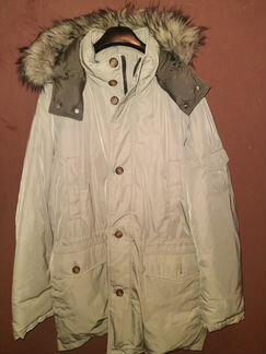 Geox пуховик мужской M2425M светло-серый Новый