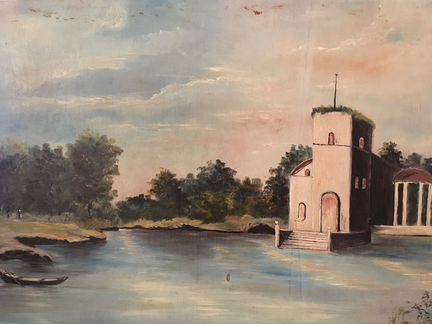 Картина дореволюционная. 119х65см. Масло