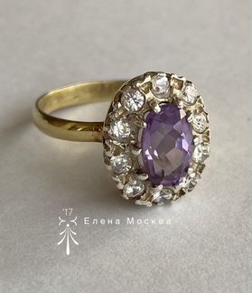 Винтаж: кольцо СССР александрит