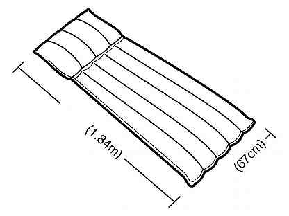Надувной матрас рисунок