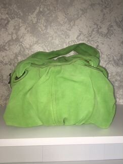 Сумка кожаная (замшевая)