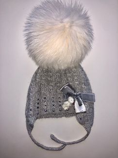 Шапка Jb.Couture оригинал пух норки помпон Песец