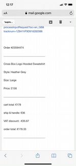 Supreme cross box logo hooded sweatshirt grey