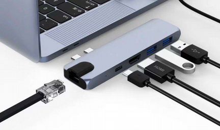 Hub Macbook Pro/Air Хаб адаптер 5в1