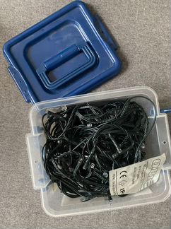 Гирлянда Оби с голубыми огоньками