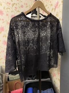Блузка zara кружевная