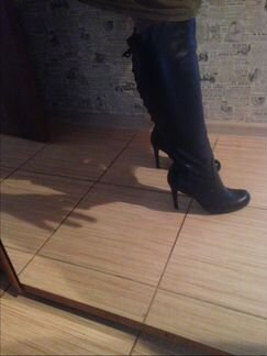 Сапоги кожанные маскот