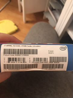Процессор Intel core i7 6850k LGA 2011v3