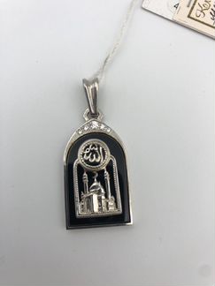 Серебряная цепочка подвеска «мусульманка»