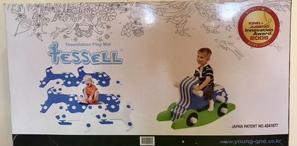 Игровой коврик Tessell пазл-качалка Мотоцикл