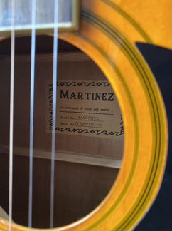 Гитара акустическая Martinez FAW -702VS