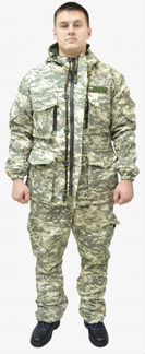 Горка 8 демисезонный на флисе циф.камуфляж