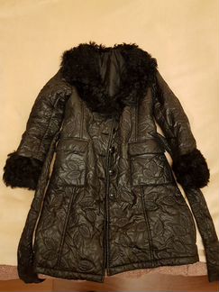 Пальто черное демисезонное