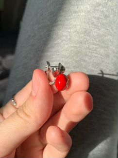 Серьги серебряные