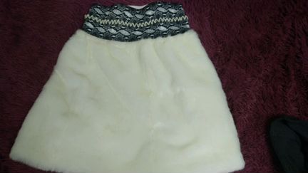 Юбка из меха под норку